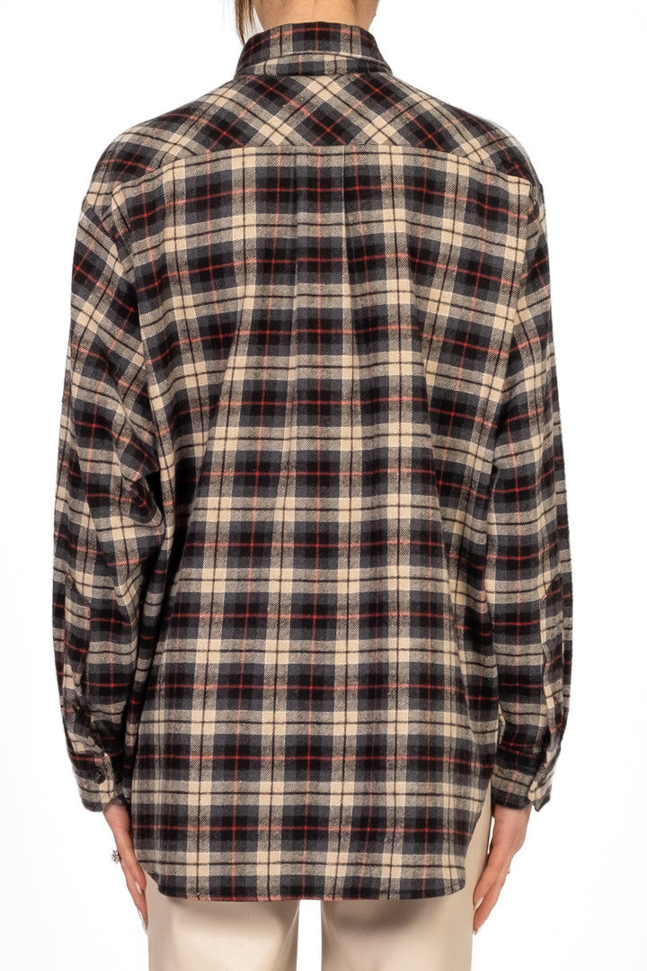 Tensione In - Camicia check con spilla Art. W25C956