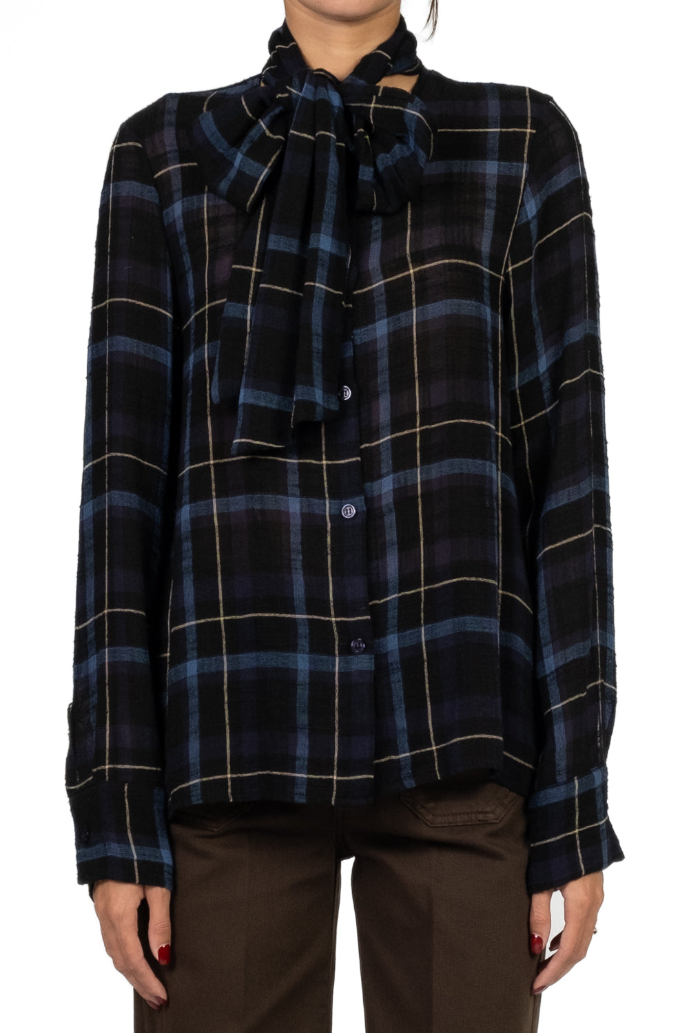 Have One - Camicia quadri con fiocco Art. CJK-P115