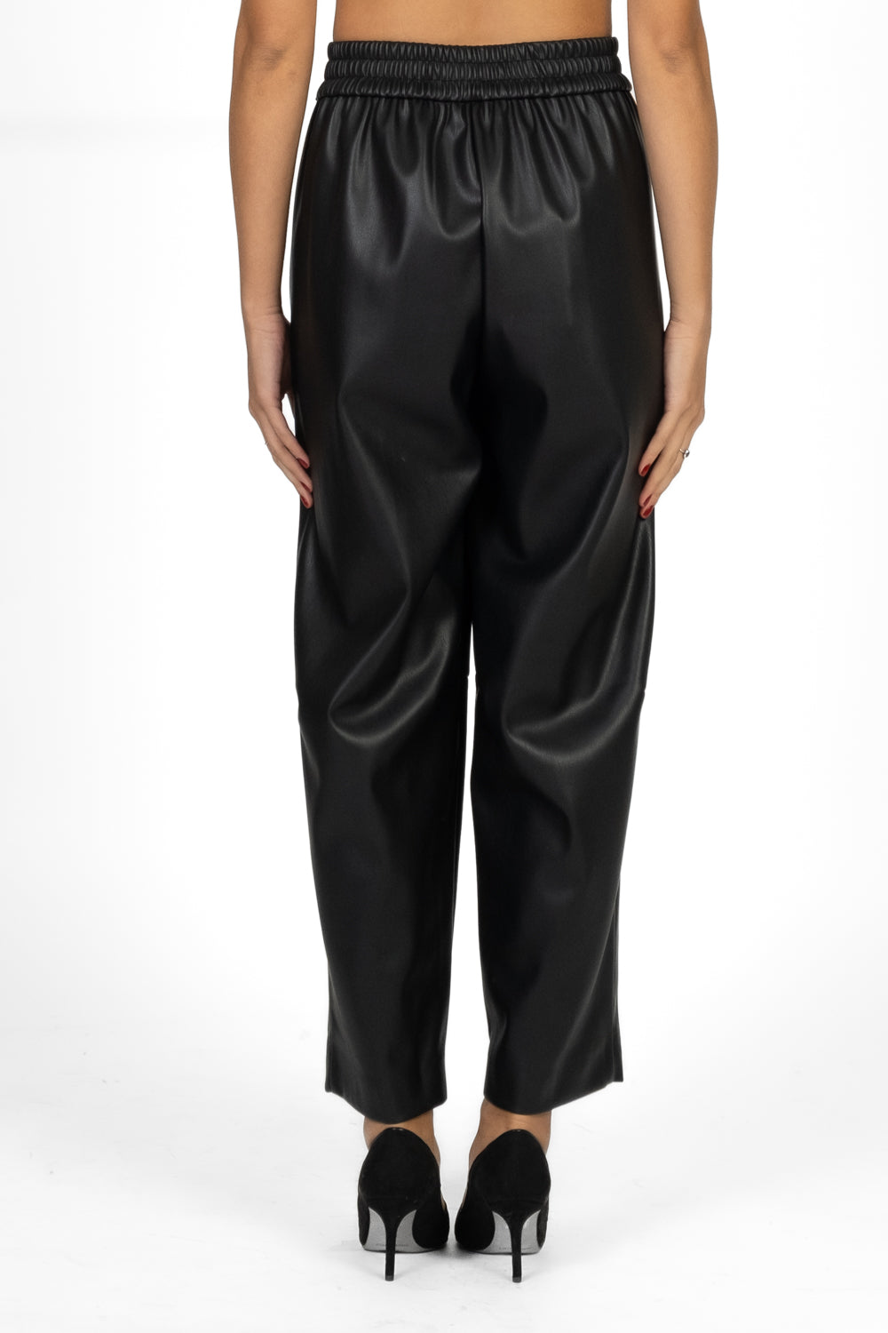 Dixie - Pantalone barrel ecopelle Art. P840Y092