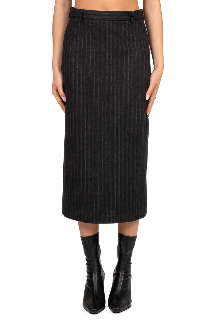 Vicolo - Gonna longuette gessata Art. TF1717