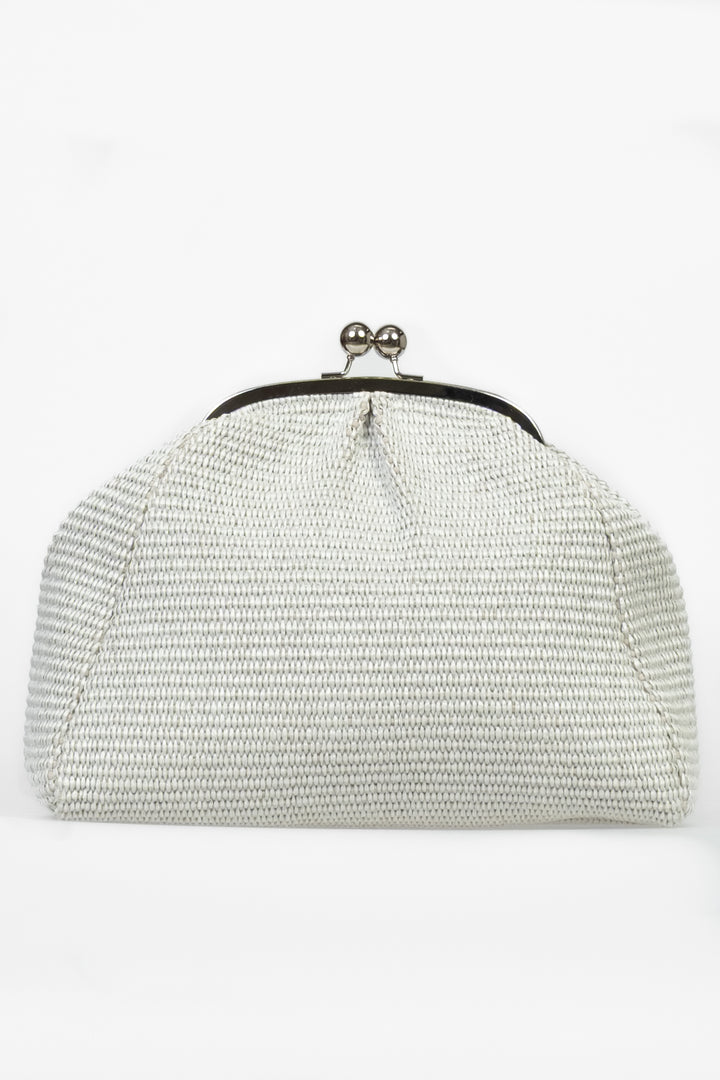 Upper - Borsa clutch in rafia
