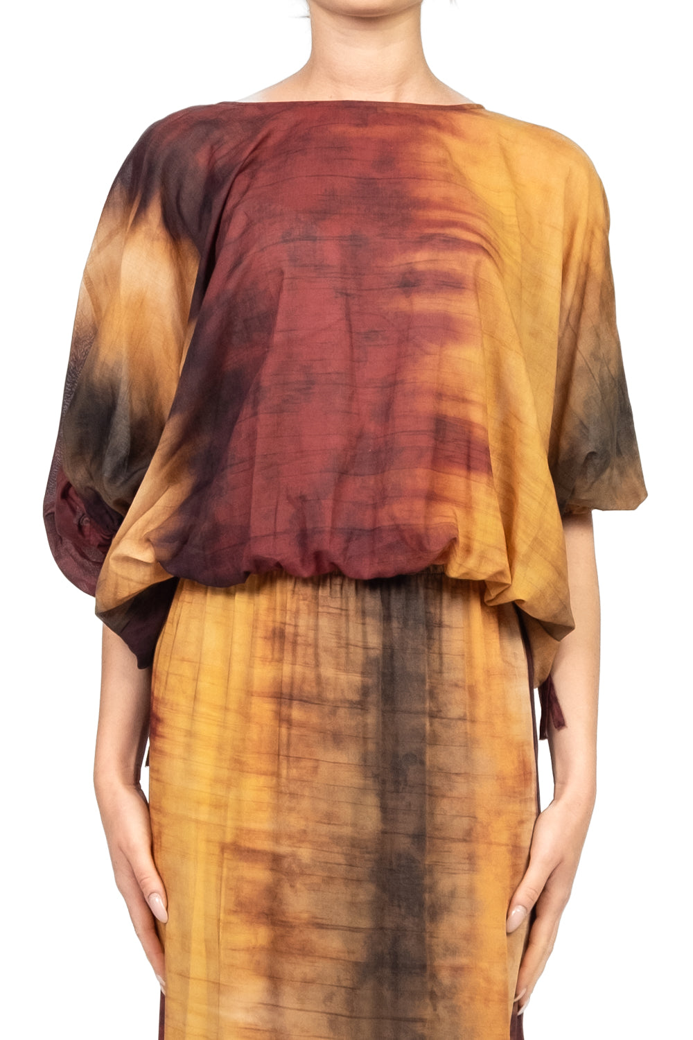 Vicolo - Blusa fantasia con elastico Art. TD2939