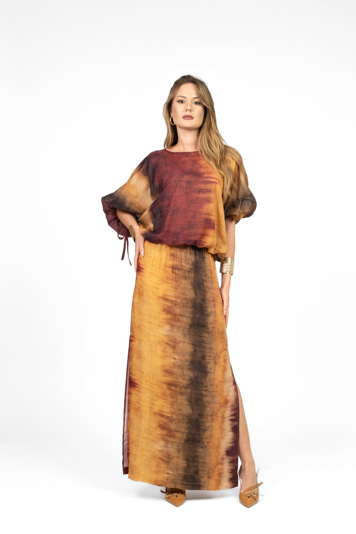 Vicolo - Gonna fantasia con spacchi Art. TD2987