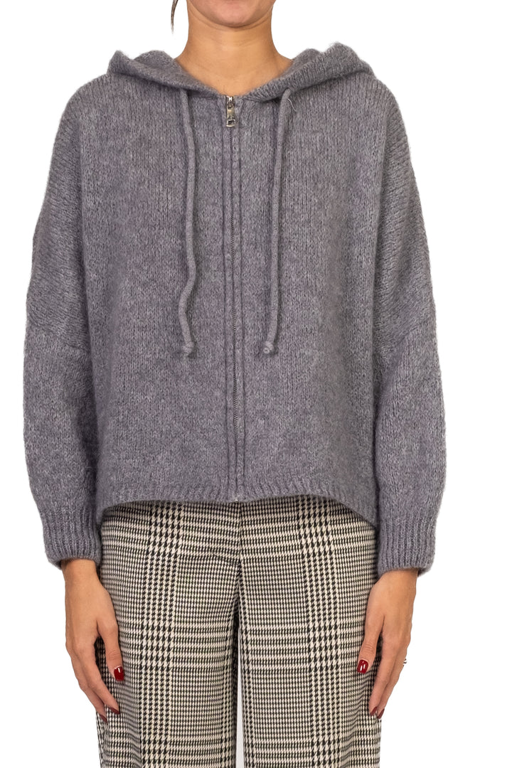 Dixie - Cardigan con cappuccio e zip Art. M277Y237