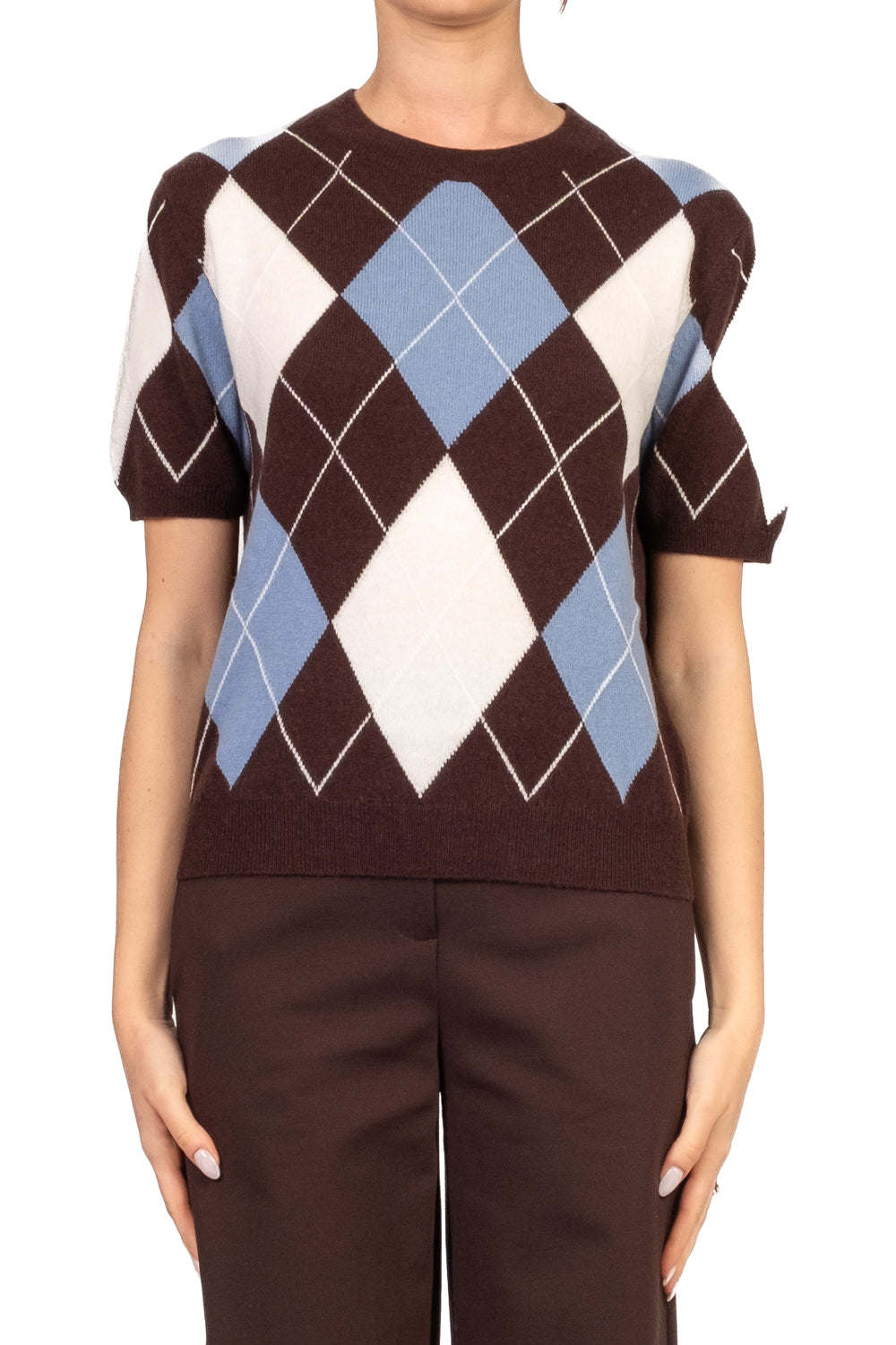 Tensione In - Maglia rombi mezza manica Art. WL1054