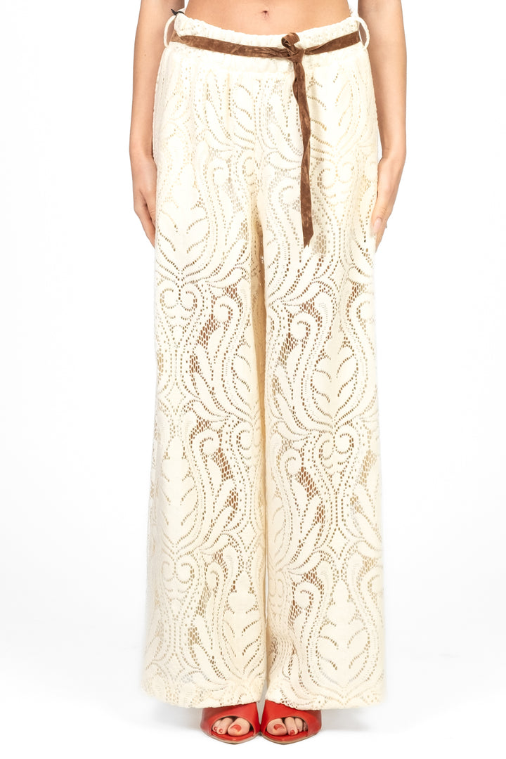 Tensione In - Pantalone macramè con laccio Art. S25PE35