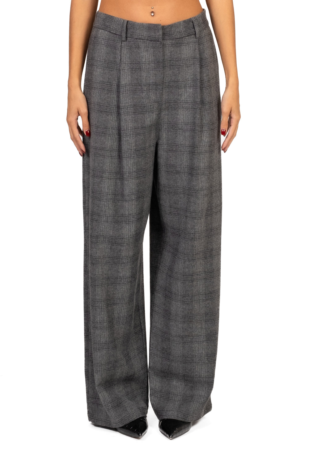 Tensione In - Pantalone palazzo check Art. 37964