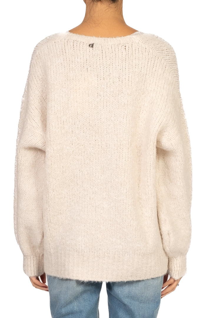 Dixie - Maglia scollo v inserto pizzo Art. M566Y228