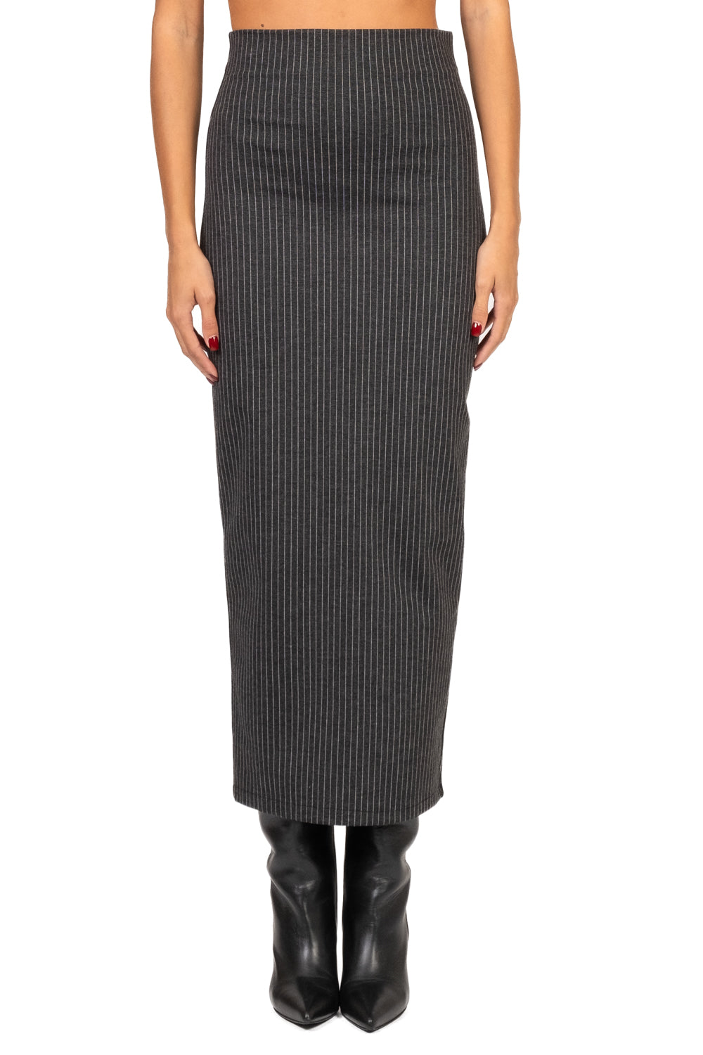 Vicolo - Gonna longuette gessata Art. TF1867