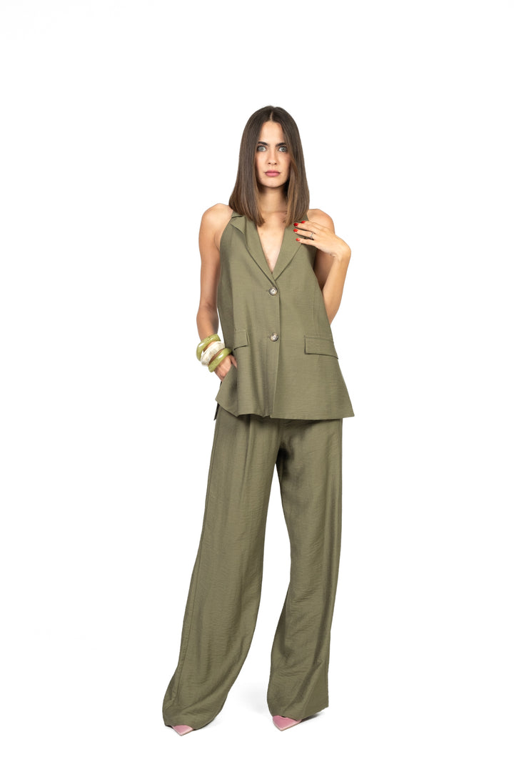 Dixie - Completo gilet e pantalone palazzo Art. L845W036/P845W277