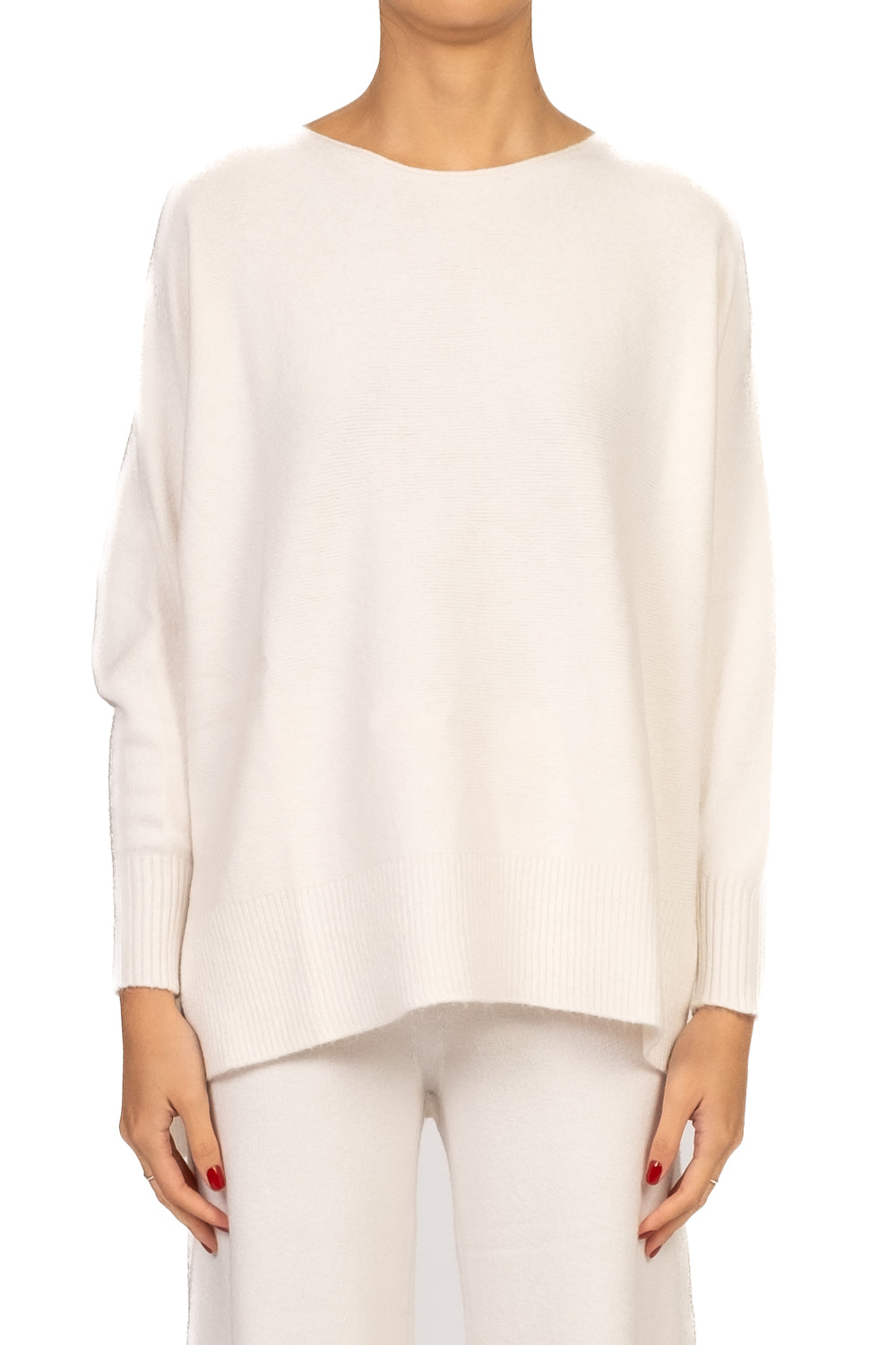 Kontatto - Maglia scollo barca con spacchi Art. FA102N