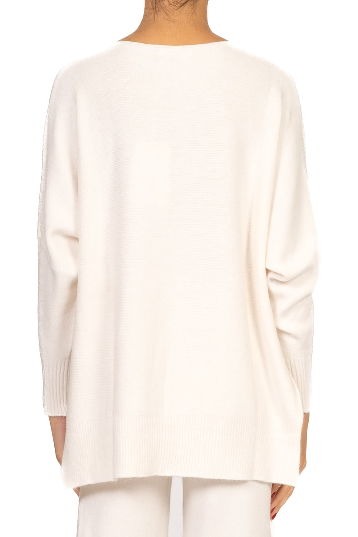 Kontatto - Maglia scollo barca con spacchi Art. FA102N