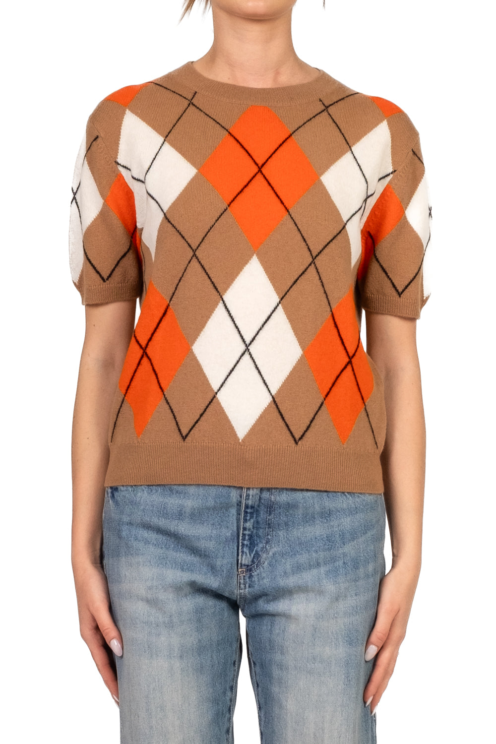 Tensione In - Maglia rombi mezza manica Art. WL1054