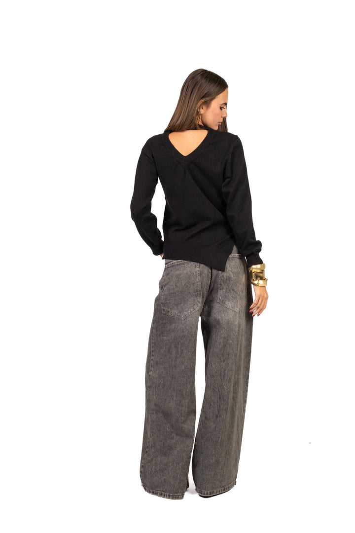 Vicolo - Maglia scollo posteriore Art. 77207F