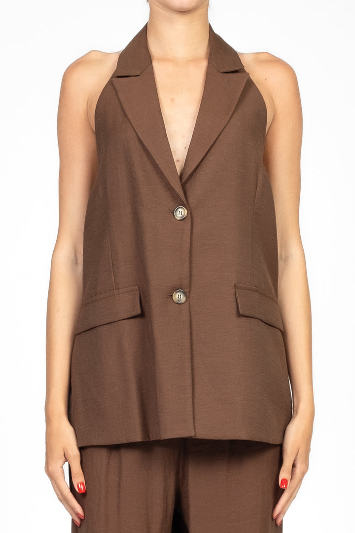 Dixie - Completo gilet e pantalone palazzo Art. L845W036/P845W277
