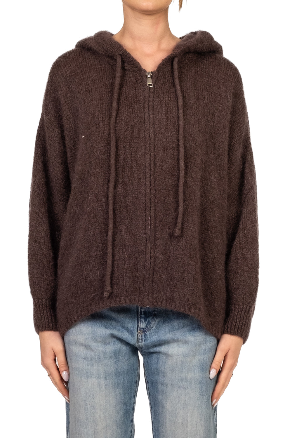 Dixie - Cardigan con cappuccio e zip Art. M277Y237