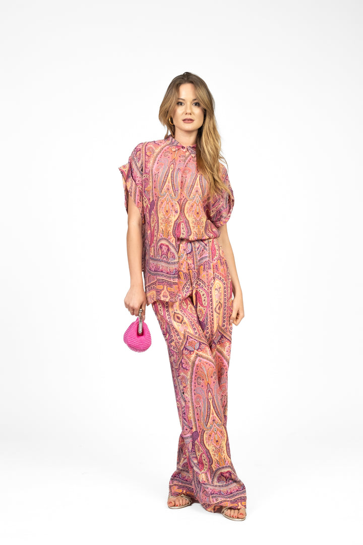 Dixie - Pantalone palazzo fantasia Art. PDPIWXL