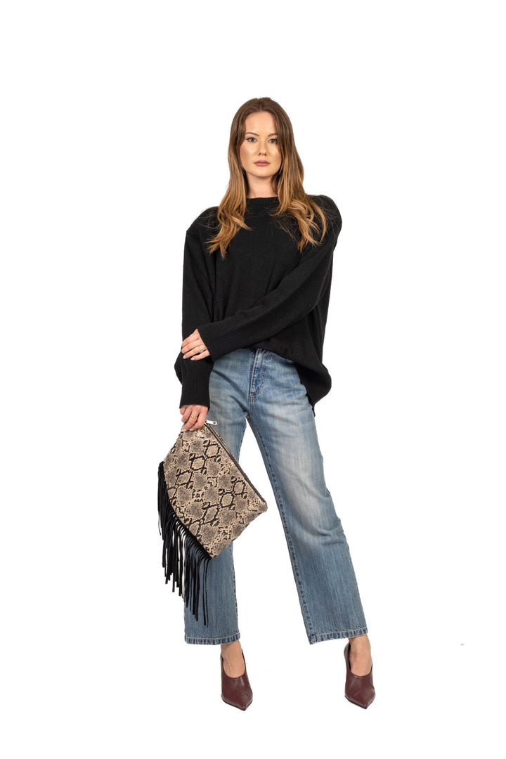 Tensione In - Maglia over con spalline Art. W5HMJ60A359