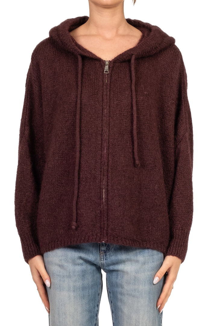 Dixie - Cardigan con cappuccio e zip Art. M277Y237