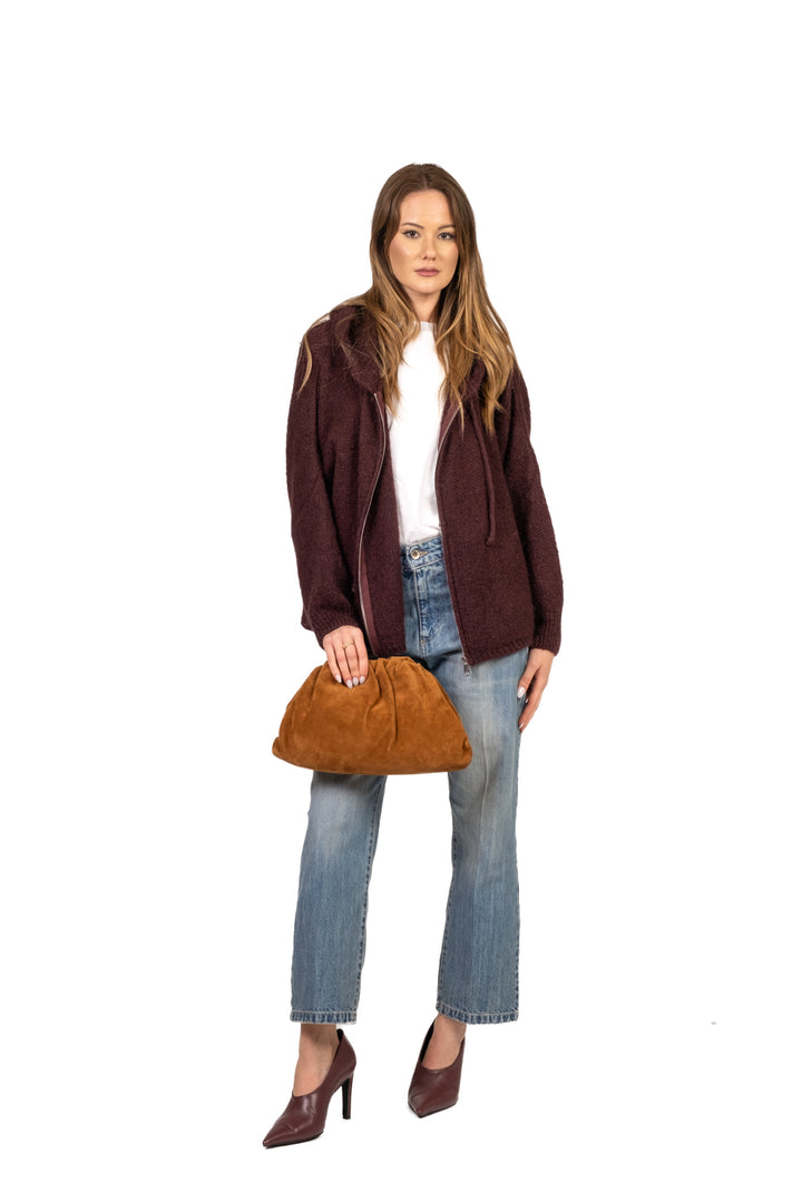 Dixie - Cardigan con cappuccio e zip Art. M277Y237