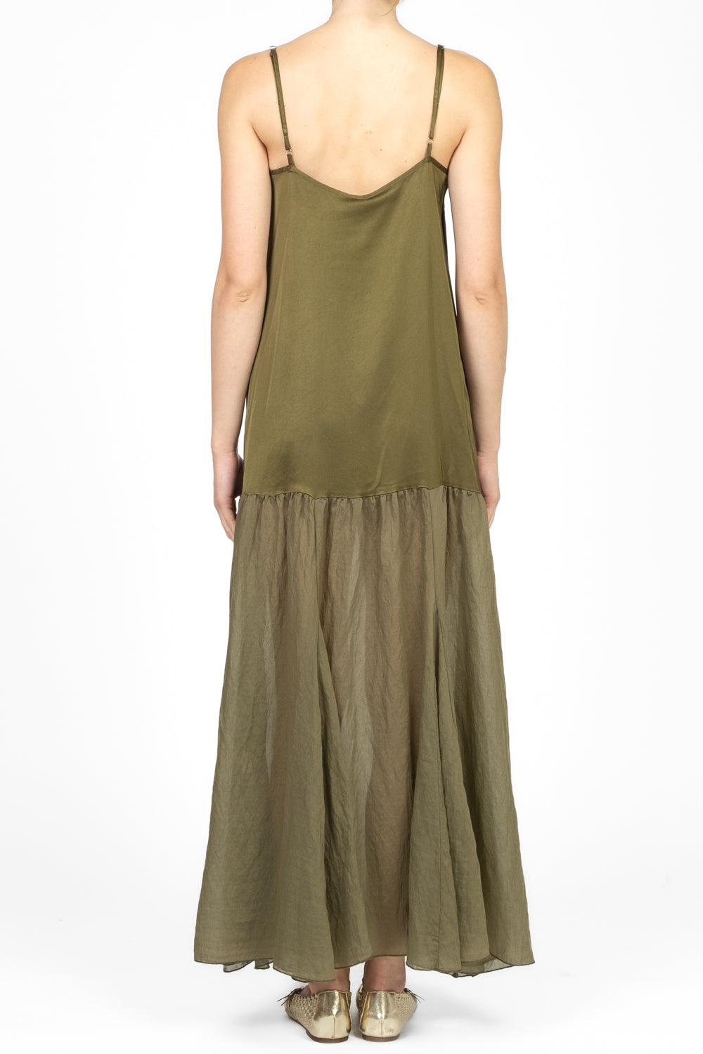 Tensione In - Abito satin con balza Art. 85226V77