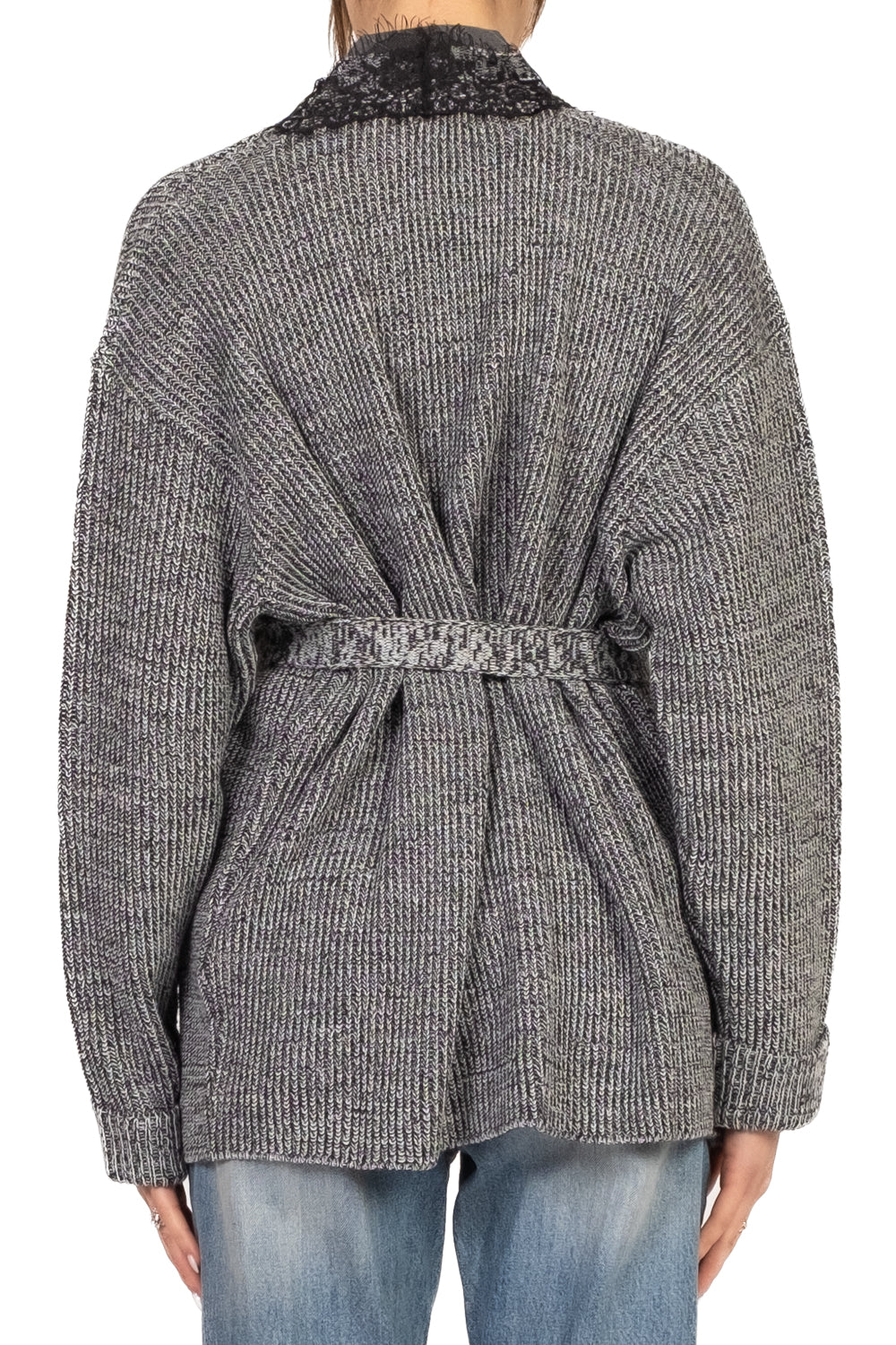 Vicolo - Cardigan aperto intarsi pizzo Art. 77302F