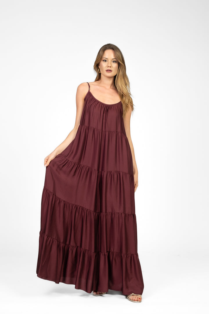 Tensione In - Abito balze in satin Art. F8222A05QPE25