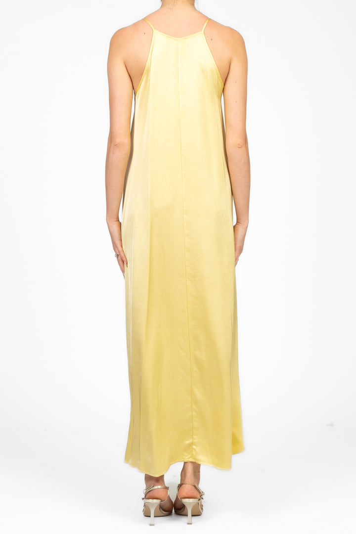 Vicolo - Abito satin scollo vogatore Art. TD2445