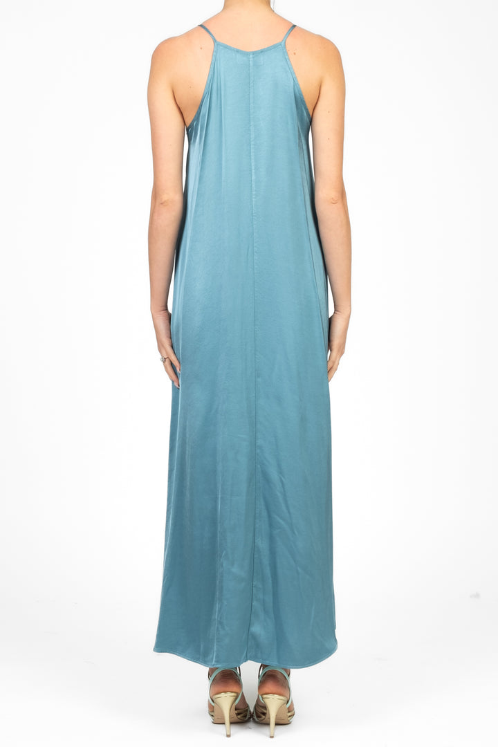Vicolo - Abito satin scollo vogatore Art. TD2445