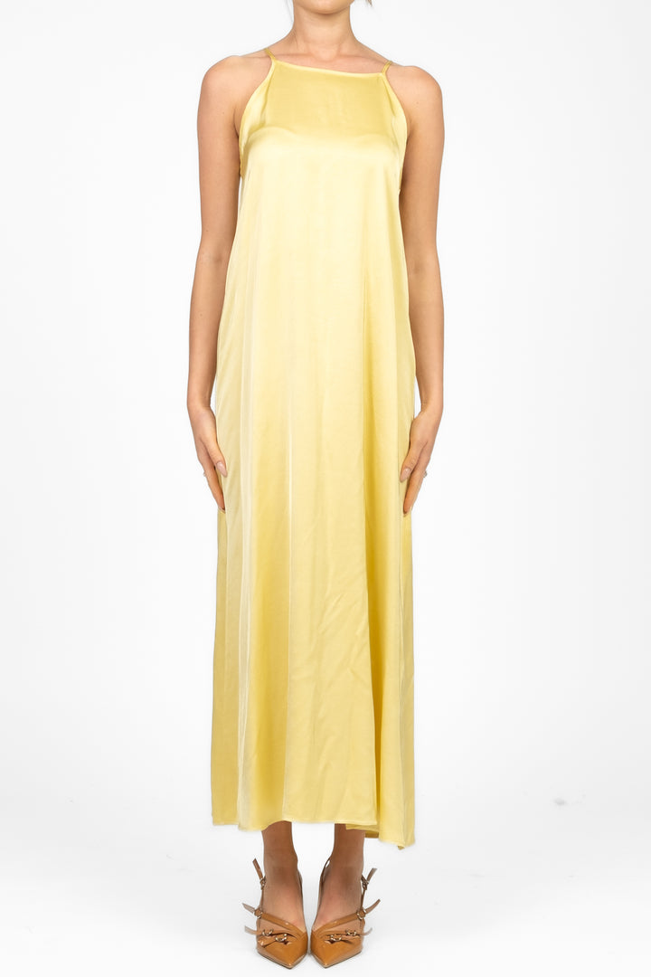 Vicolo - Abito satin scollo vogatore Art. TD2445
