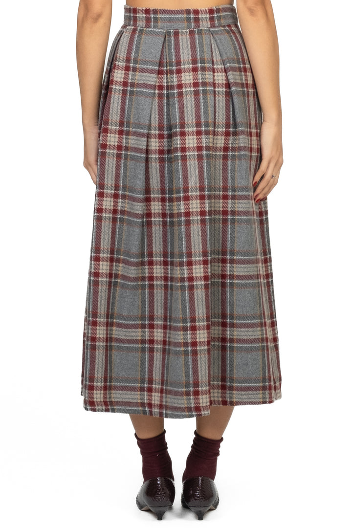 Dixie - Gonna check con pieghe Art. GCHOYOO