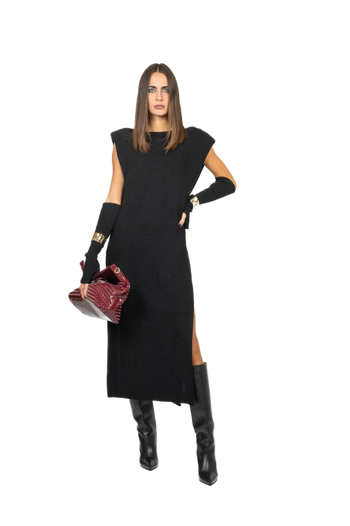 Vicolo - Abito in maglia con manicotti Art. 77331F