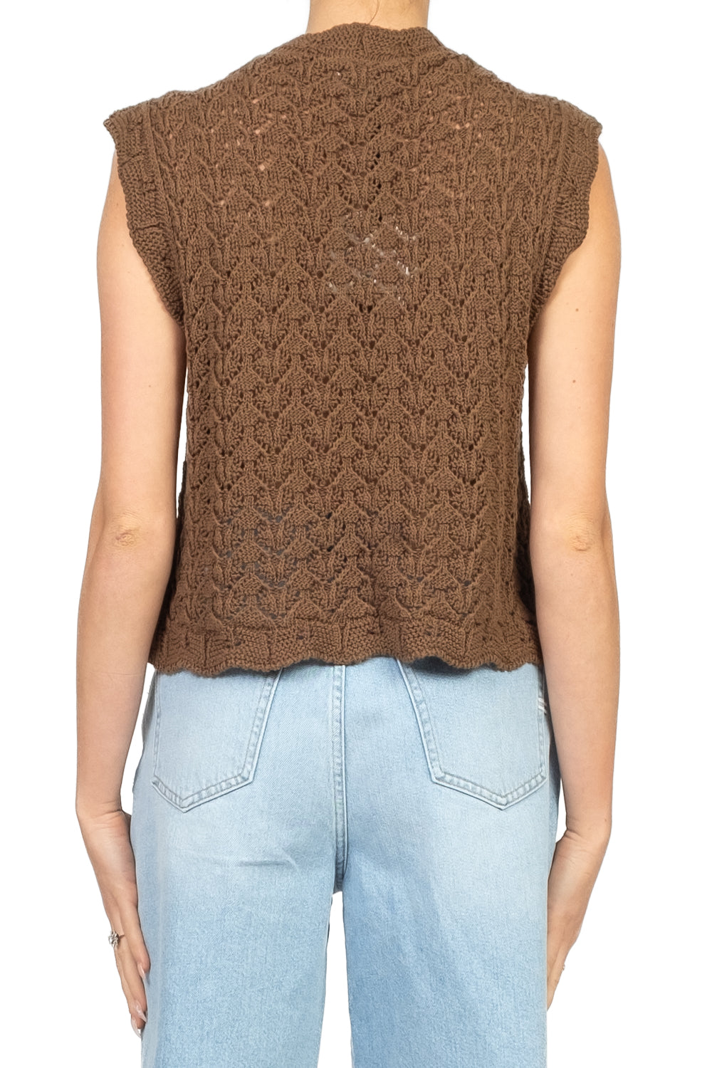 Vicolo - Gilet crochet con lacci Art. 55071D