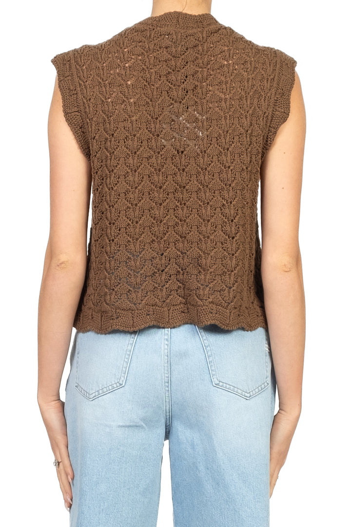 Vicolo - Gilet crochet con lacci Art. 55071D