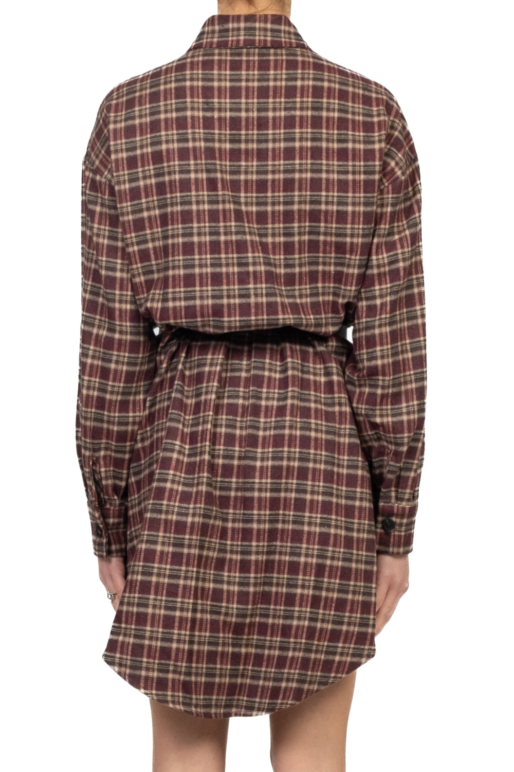 Tensione In - Abito flanella check con cintura Art. 26V1341