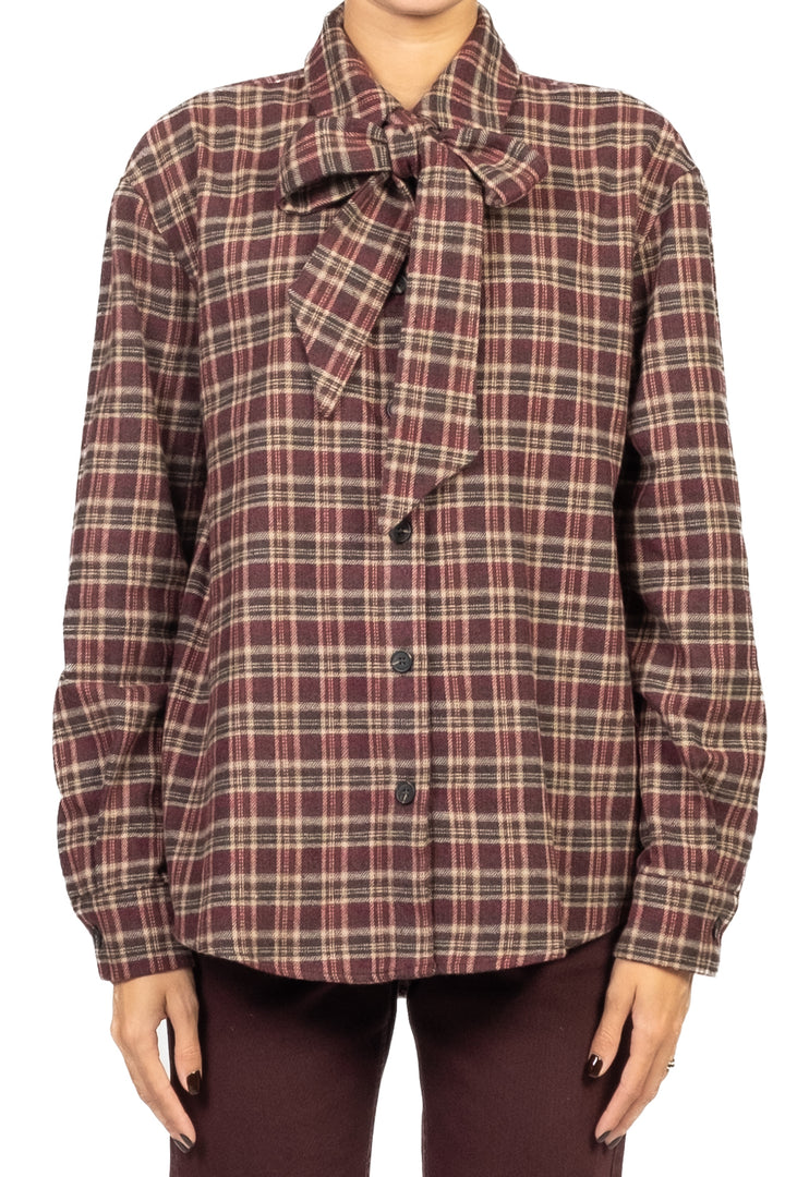 Tensione In - Camicia flanella check con fiocco Art. 26C1376