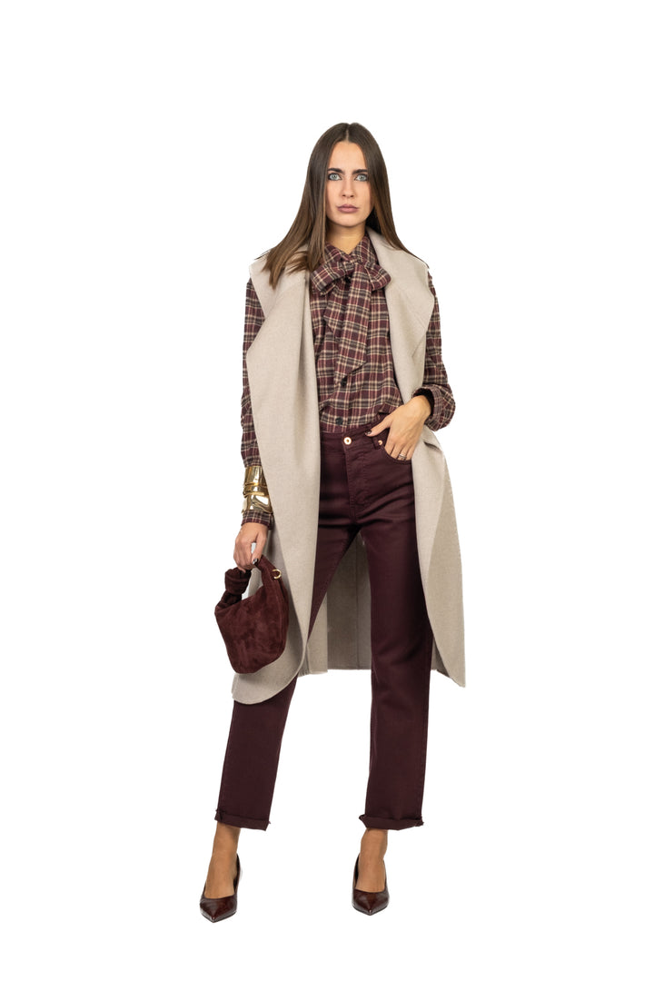 Tensione In - Camicia flanella check con fiocco Art. 26C1376