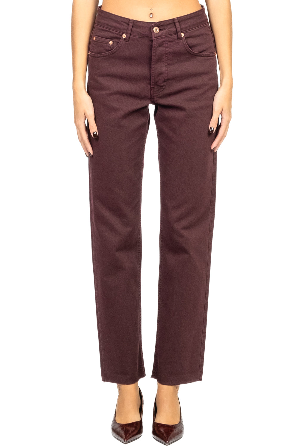 Tensione In - Jeans crop taglio vivo Art. CJ12704