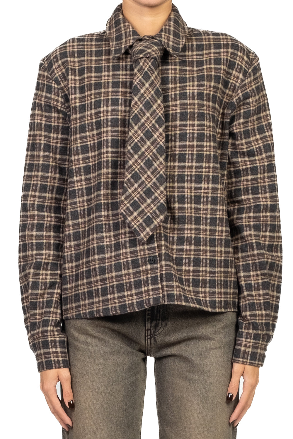 Tensione In - Camicia check con cravatta Art. 26C1372