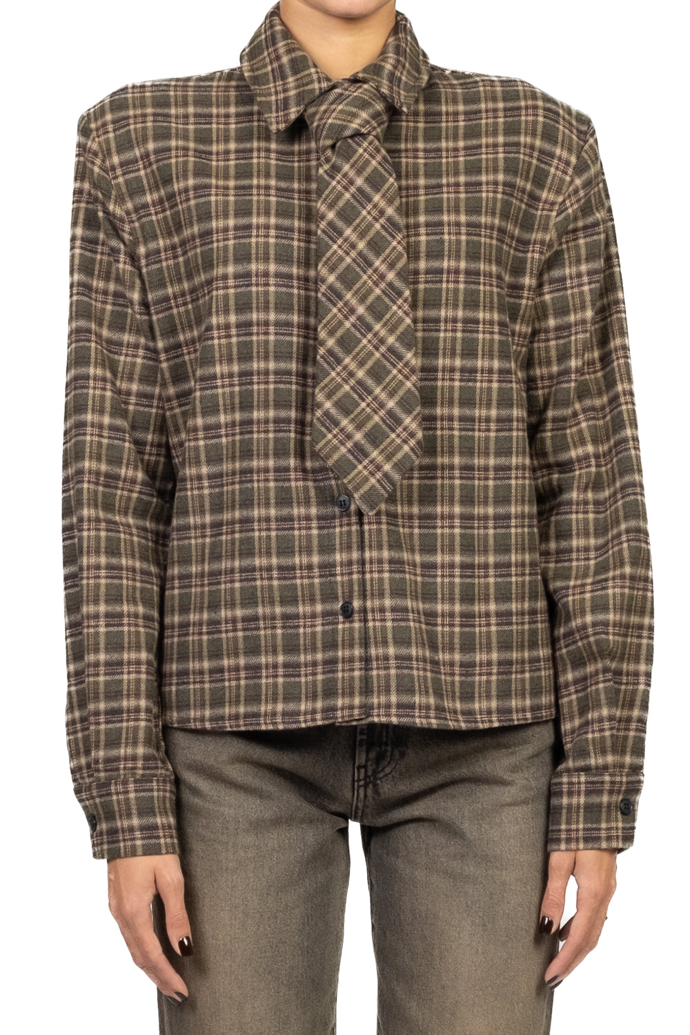 Tensione In - Camicia check con cravatta Art. 26C1372