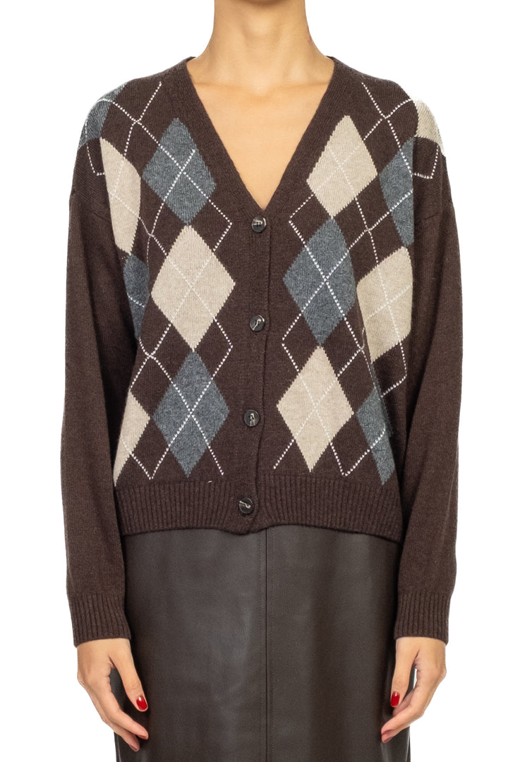 Tensione In - Cardigan a rombi Art. D82038