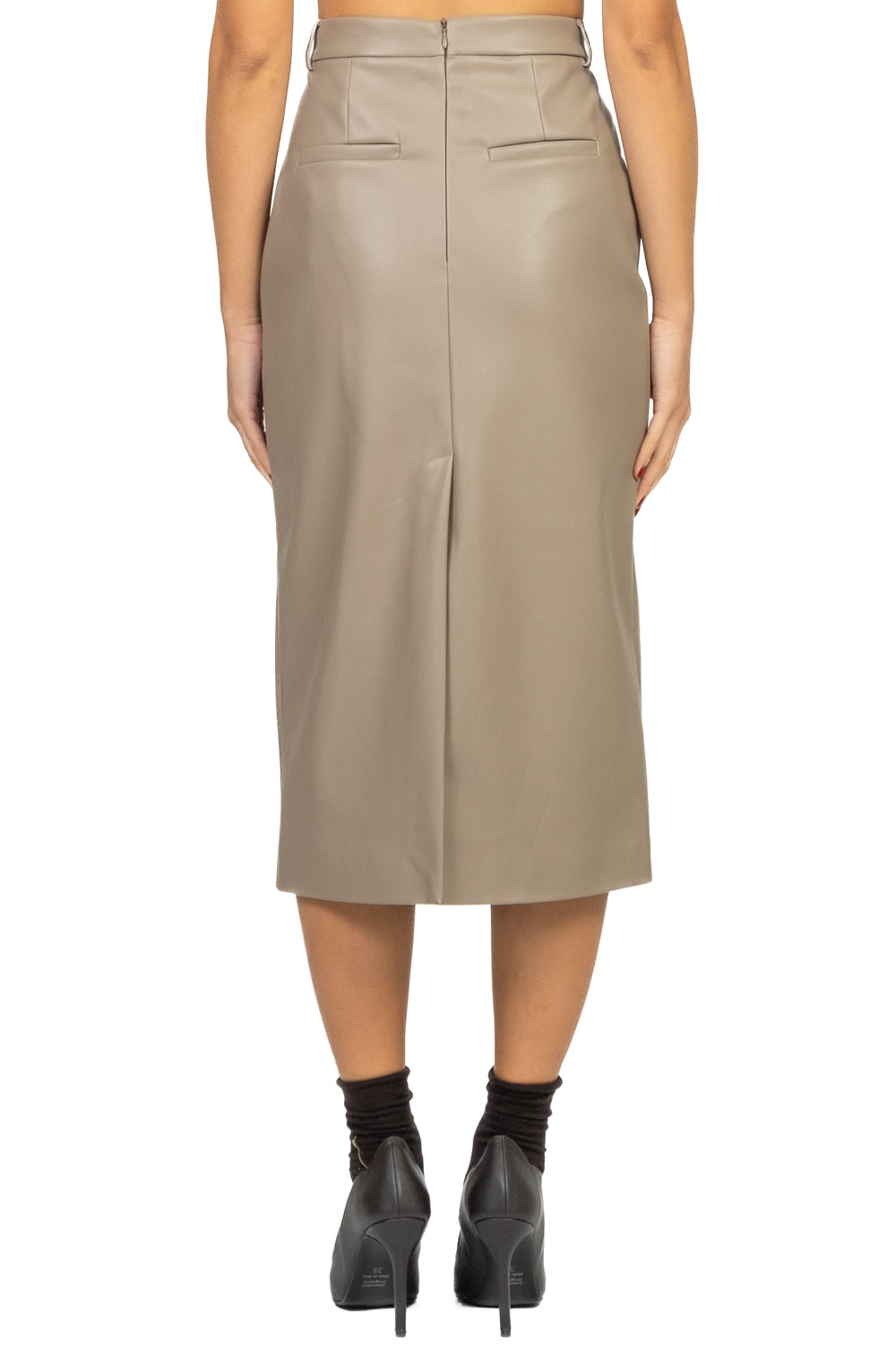 Vicolo - Gonna longuette ecopelle Art. TF1621