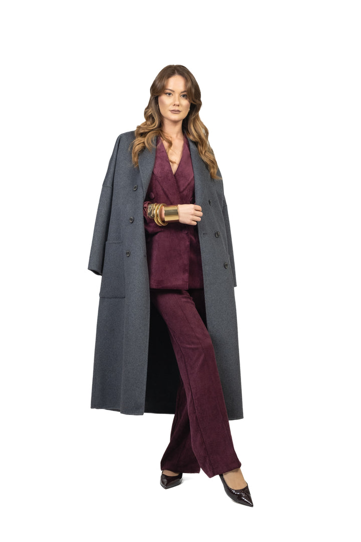 Vicolo - Giacca doppio petto velluto coste Art. TF1995