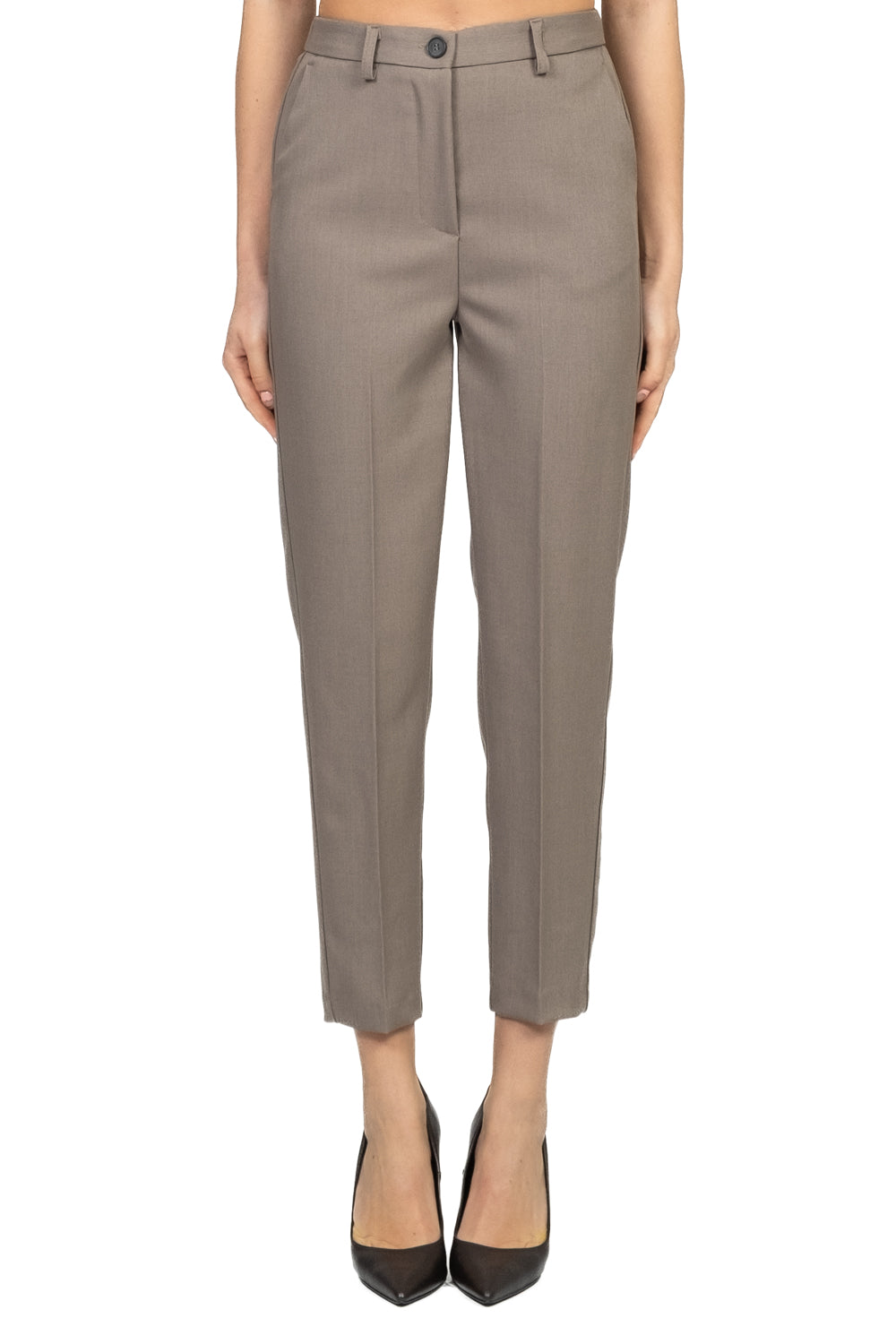 Vicolo - Pantalone carrot melangiato Art. TF0854