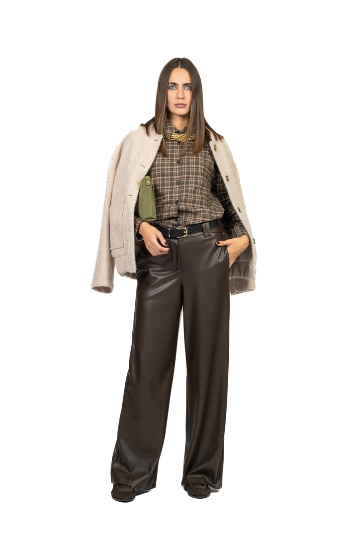 Tensione In - Pantalone ecopelle gamba dritta Art. 26P1054