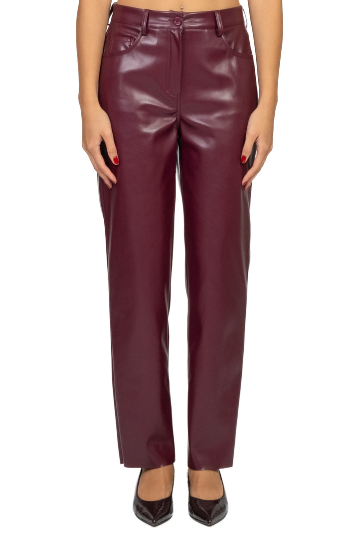 Tensione In - Pantalone ecopelle crop Art. 225092