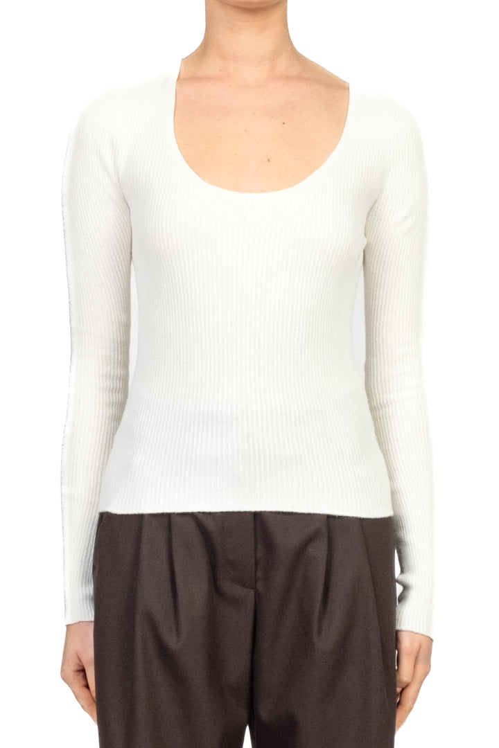 Vicolo - Maglia costine scollo tondo Art. 77316F