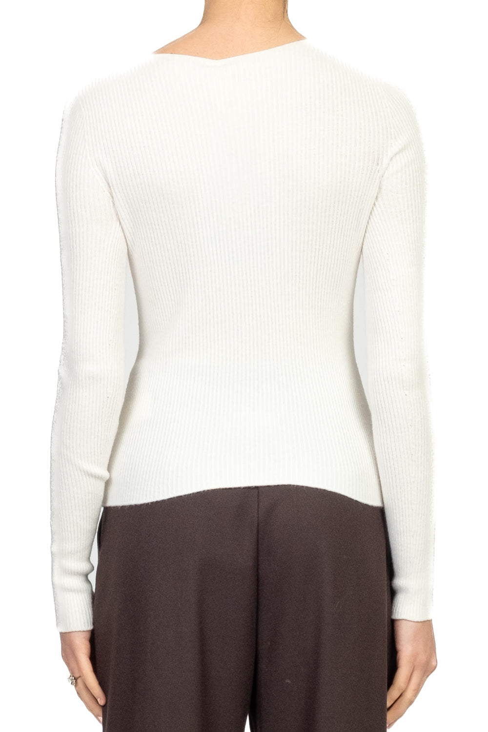 Vicolo - Maglia costine scollo tondo Art. 77316F