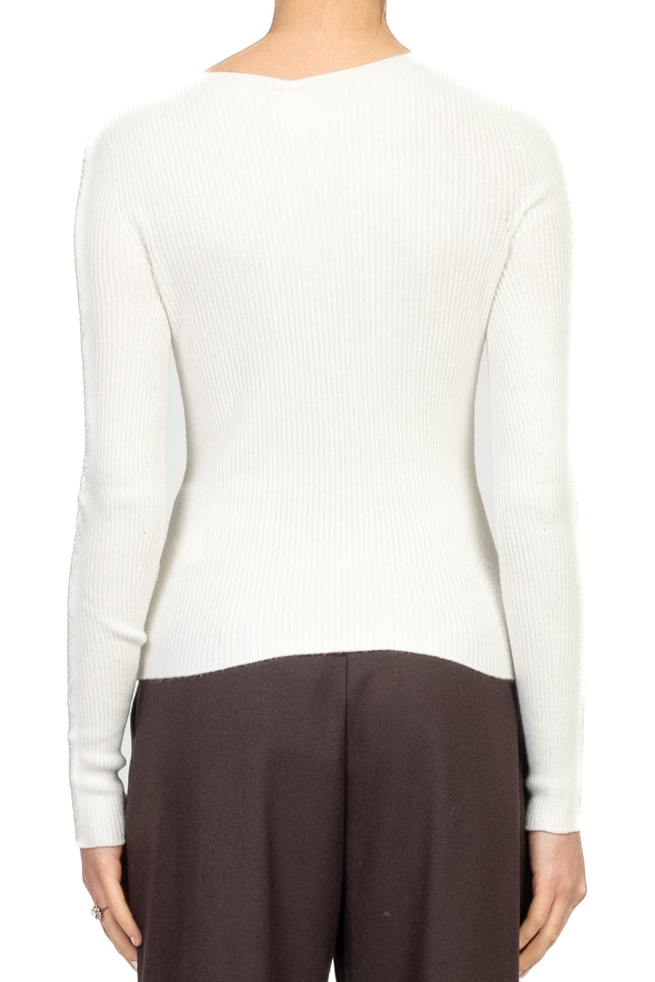 Vicolo - Maglia costine scollo tondo Art. 77316F