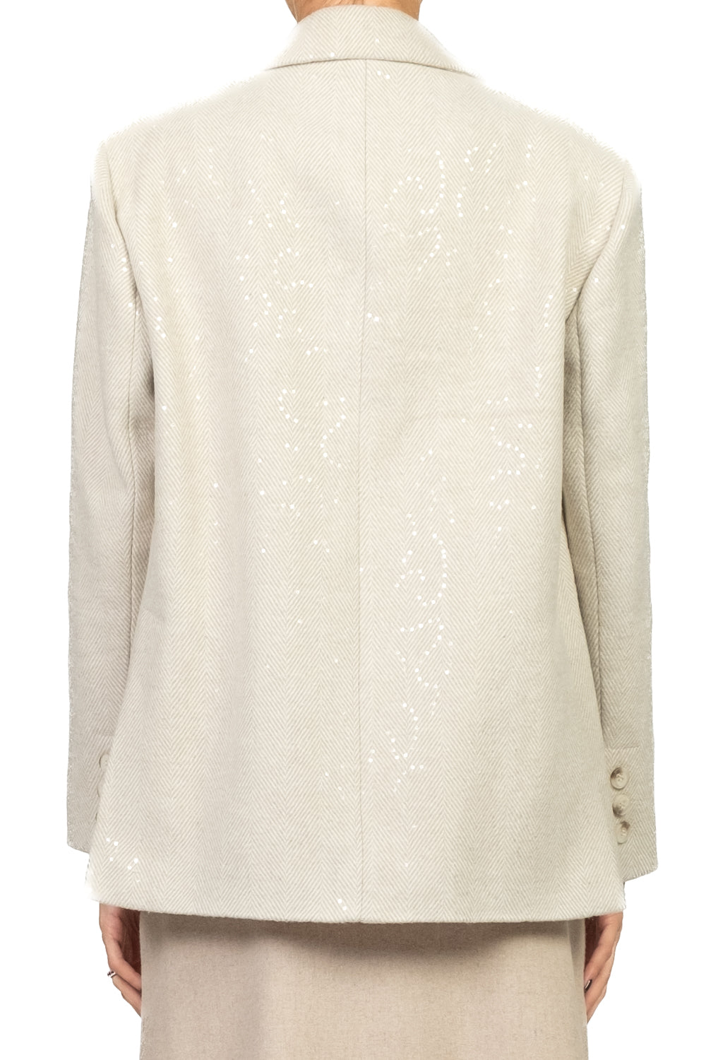 Tensione In - Giacca over spigata con paillettes Art. 26B1440